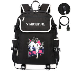 Vinicius Junior FC Backpack School Notebook Travel Bags