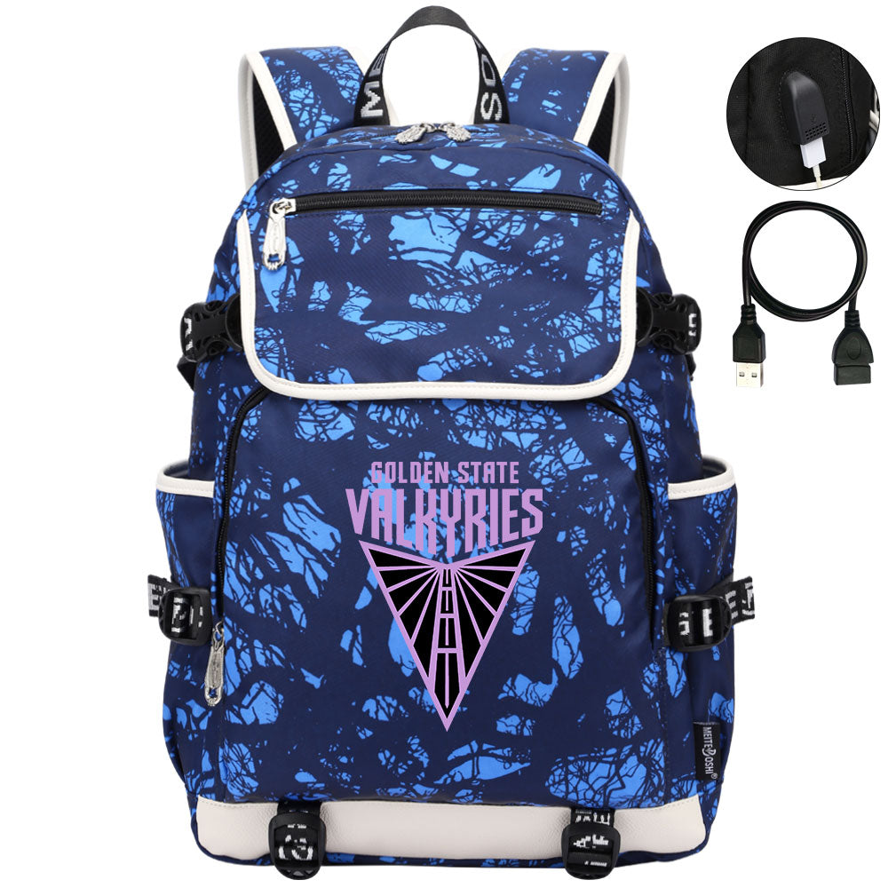 Golden State Valkyries Backpack School Notebook Travel Bags