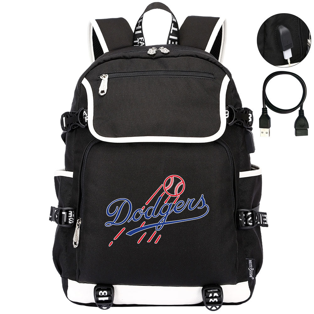 LA Dodgers Backpack School Notebook Travel Bags