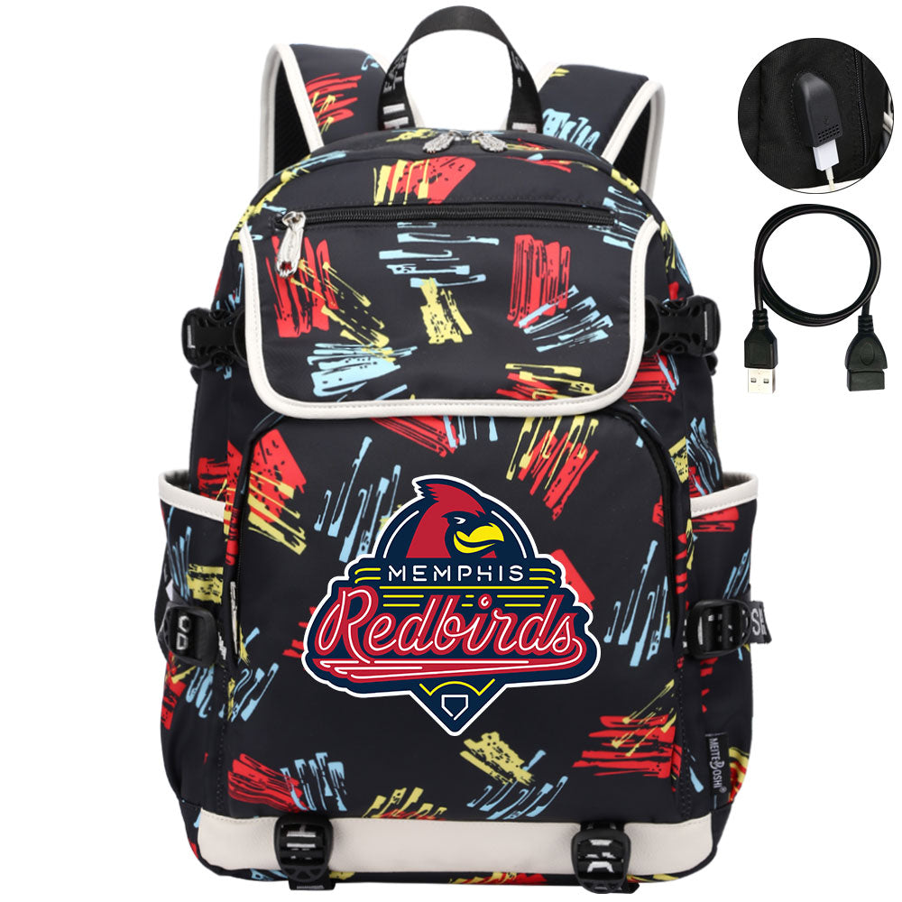 Memphis Redbirds Backpack School Notebook Travel Bags
