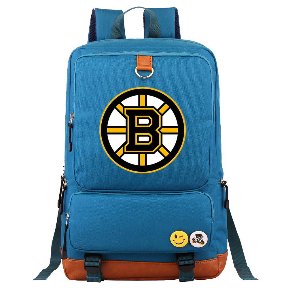 Boston Bruins Hockey Team Proof Backpack NoteBook Laptop School Bag