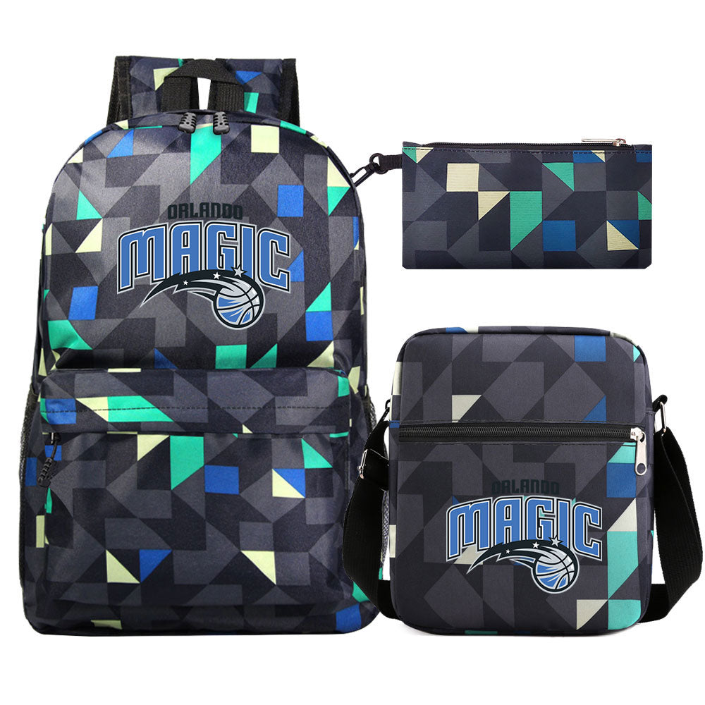 Orlando Magic Basketball School Backpack Shoulder Bag Pencil Bags 3pcs Set