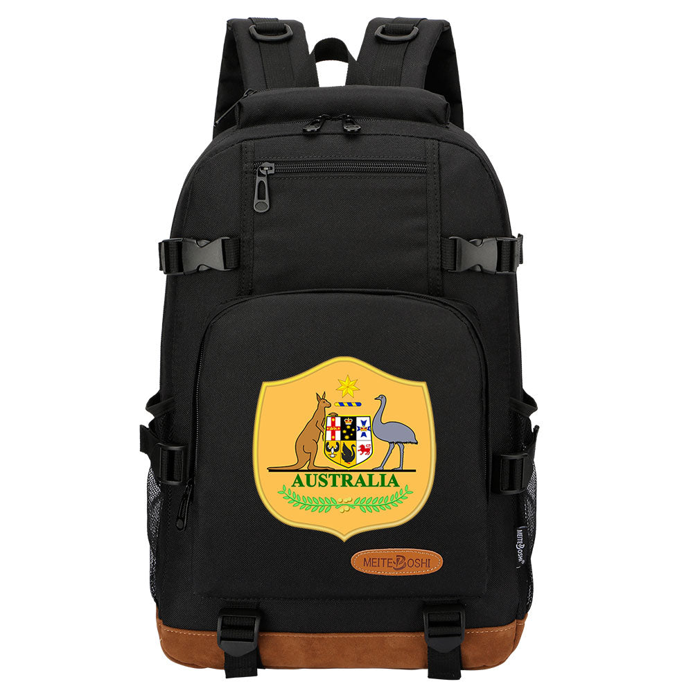 Australia National Football Team Waterproof Backpack School Notebook Travel Bag