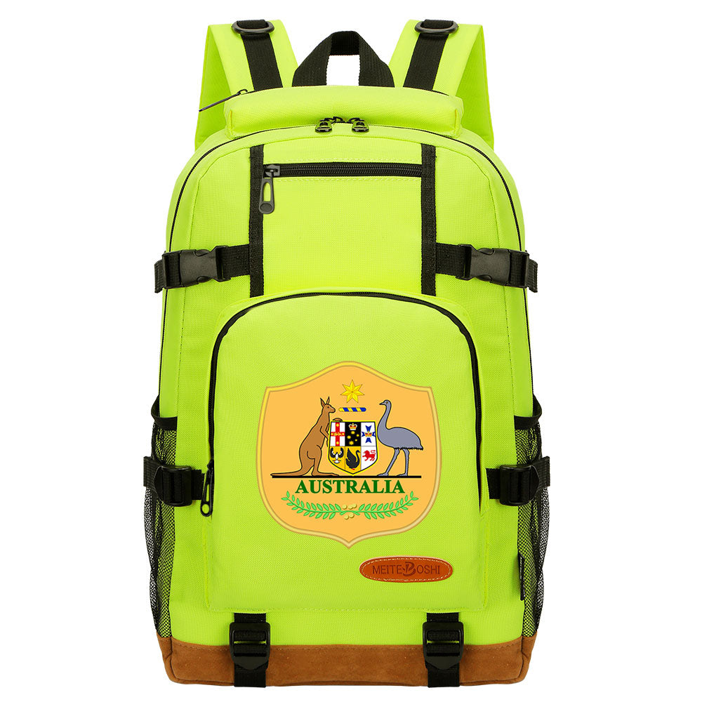 Australia National Football Team Waterproof Backpack School Notebook Travel Bag