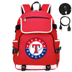 Texas Rangers Backpack School Notebook Travel Bags