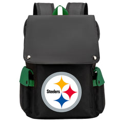 Pittsburgh Steelers Football Team Rugby Laptop Backpack Oxford School Bag