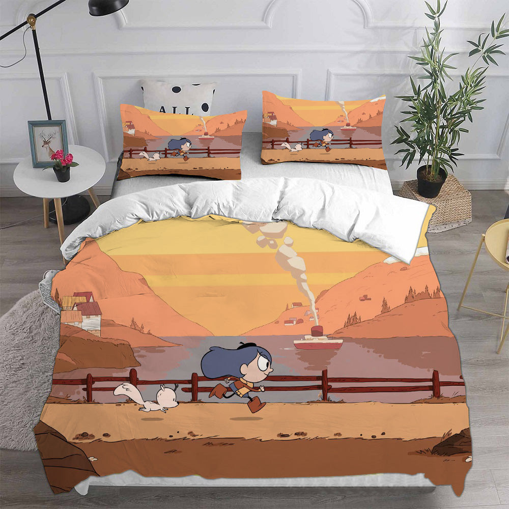 Hilda Season 1   Cosplay Bedding Set Duvet Cover Pillowcases Halloween Home Decor