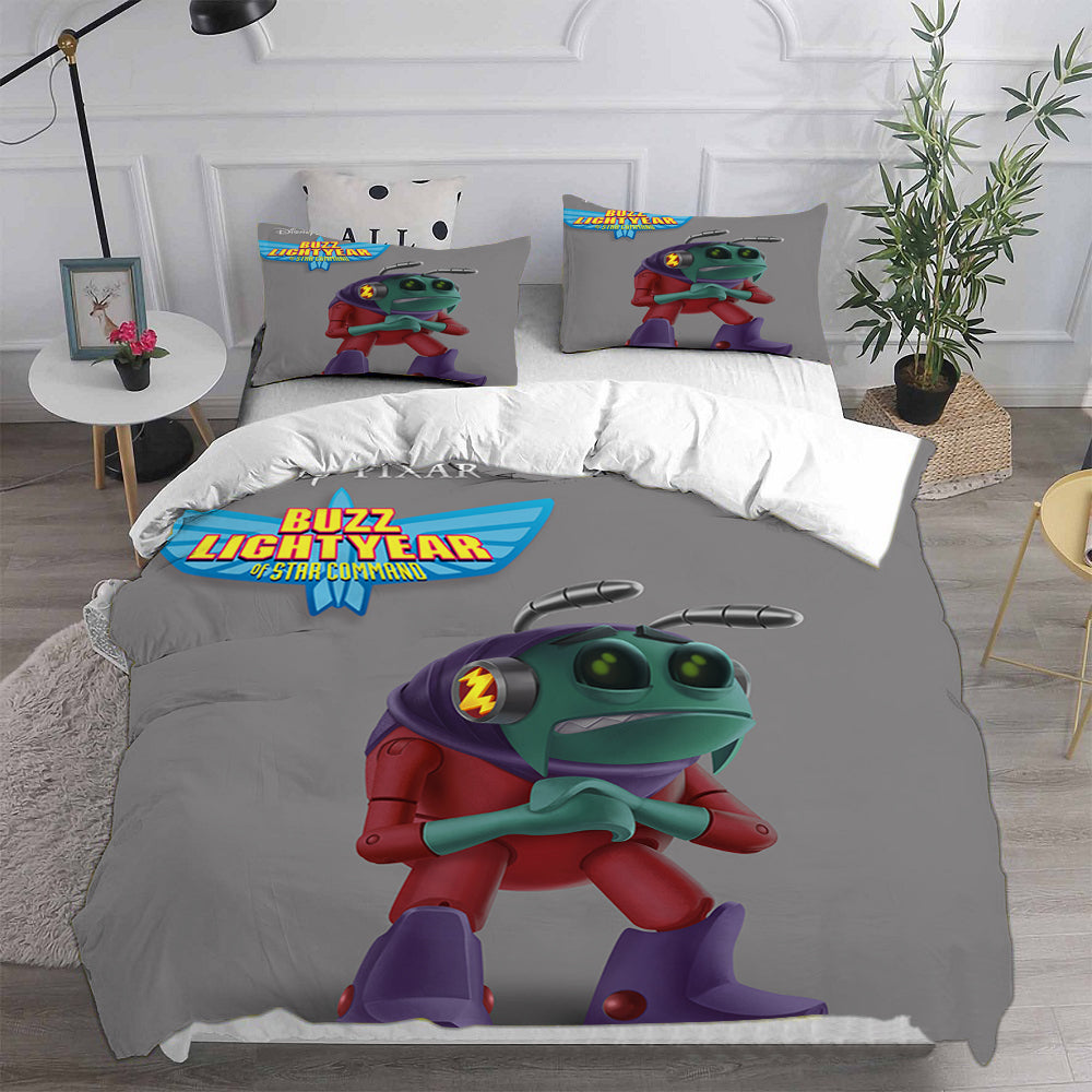 Buzz Lightyear Cosplay Bedding Set Duvet Cover Pillowcases Halloween Home Decor