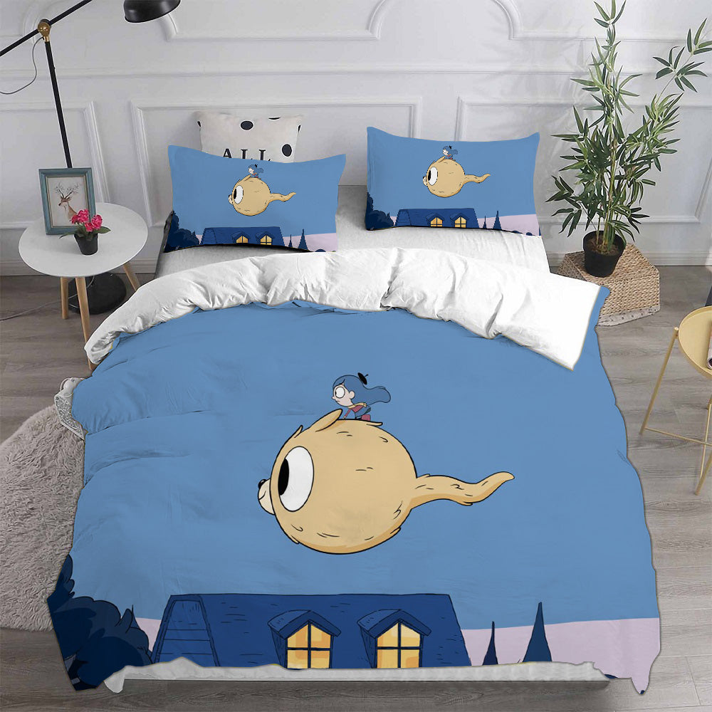 Hilda Season 1   Cosplay Bedding Set Duvet Cover Pillowcases Halloween Home Decor