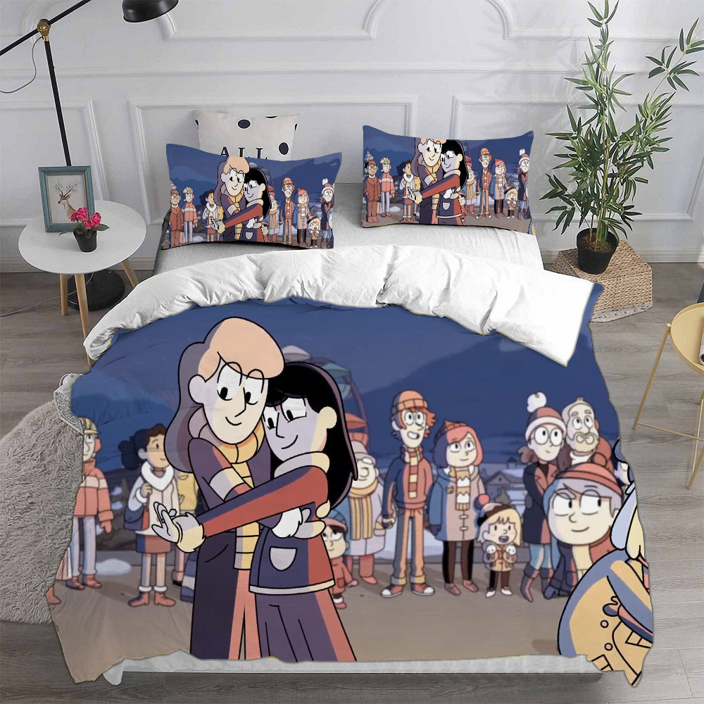 Hilda Season 1   Cosplay Bedding Set Duvet Cover Pillowcases Halloween Home Decor