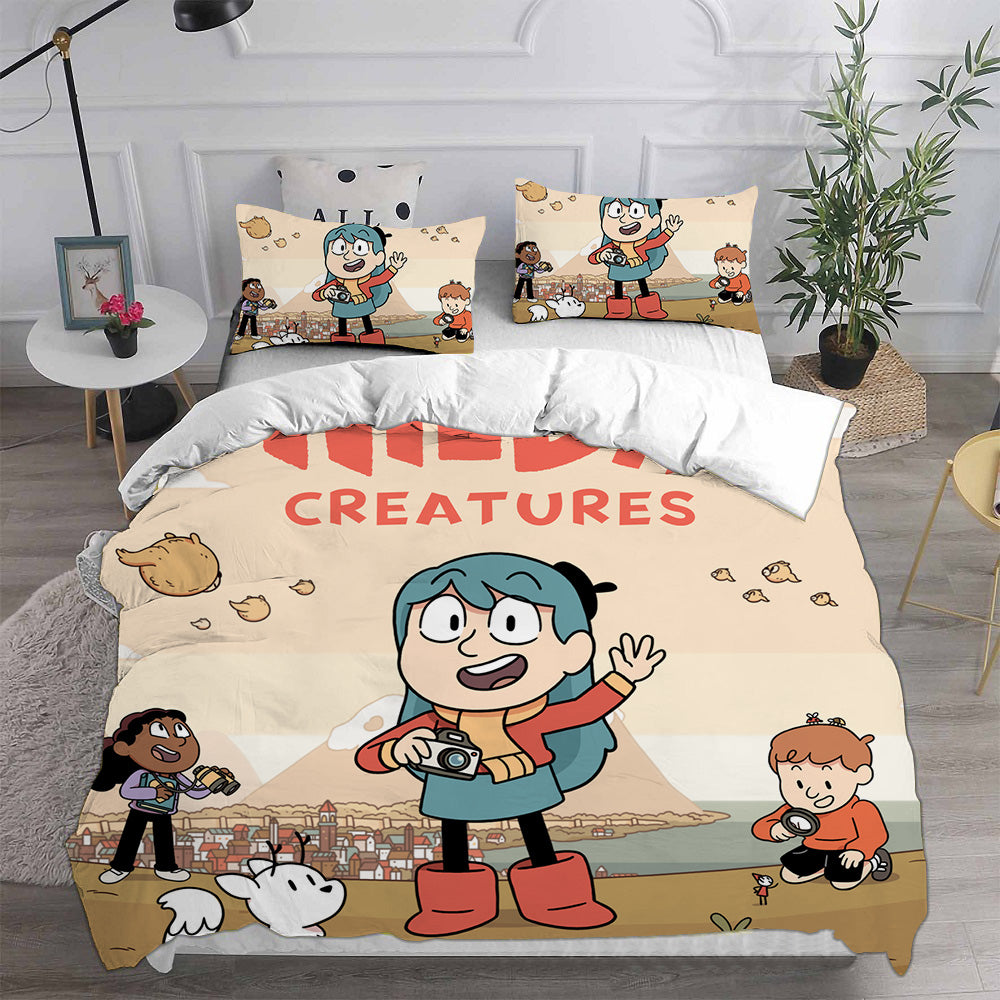 Hilda Season 1   Cosplay Bedding Set Duvet Cover Pillowcases Halloween Home Decor