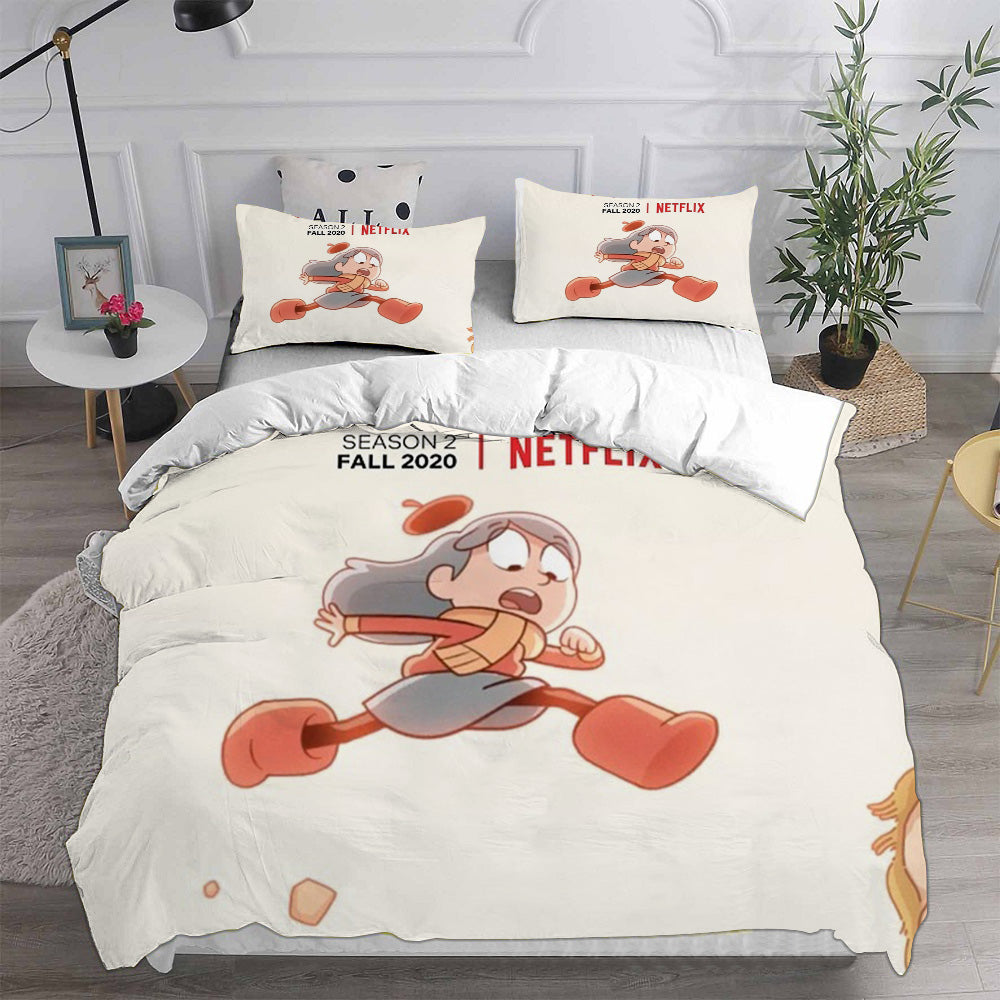 Hilda Season 1   Cosplay Bedding Set Duvet Cover Pillowcases Halloween Home Decor