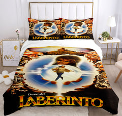 Labyrinth Cosplay Bedding Set Duvet Cover Pillowcases Halloween Home Decor