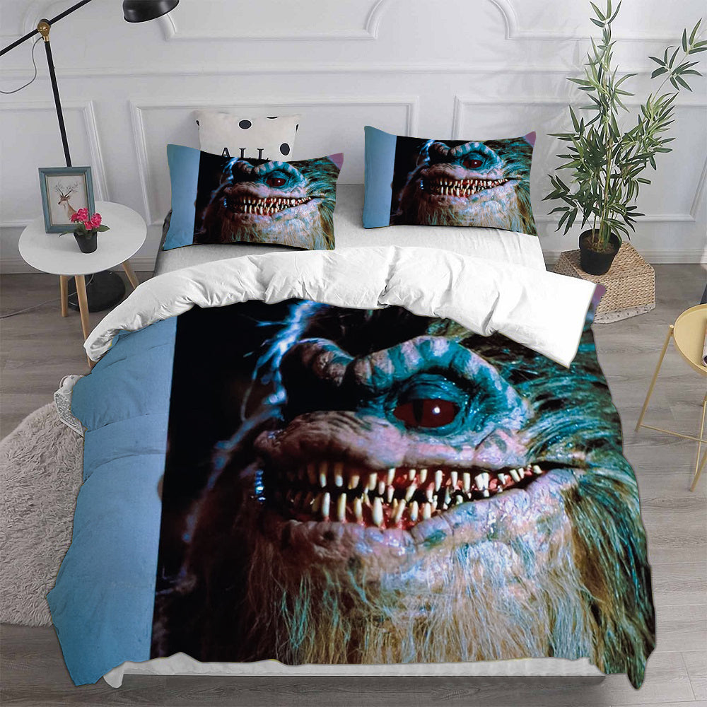 Critters Cosplay Bedding Set Duvet Cover Pillowcases Halloween Home Decor