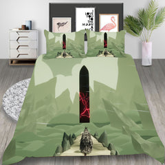Death's Door Cosplay Bedding Set Duvet Cover Pillowcases Halloween Home Decor