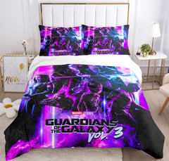 Guardians of the Galaxy Cosplay Bedding Set Duvet Cover Pillowcases Halloween Home Decor