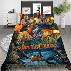 Jungle Cruise Cosplay Bedding Set Duvet Cover Pillowcases Halloween Home Decor