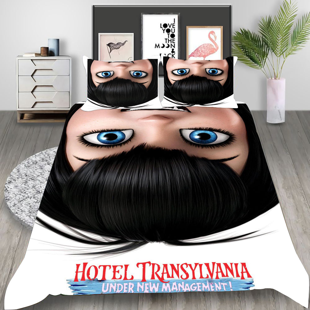 Hotel Transylvania 4 Transformania Cosplay Bedding Set Duvet Cover Pillowcases Halloween Home Decor