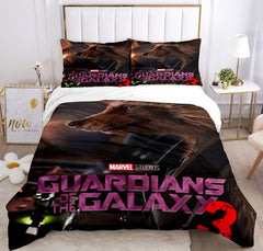 Guardians of the Galaxy Cosplay Bedding Set Duvet Cover Pillowcases Halloween Home Decor