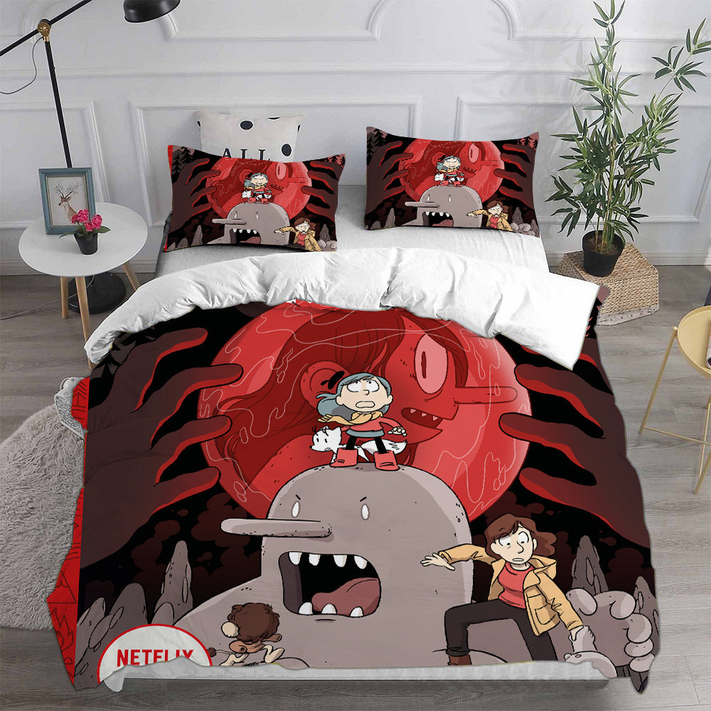 Hilda Season 1   Cosplay Bedding Set Duvet Cover Pillowcases Halloween Home Decor
