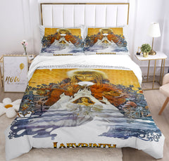 Labyrinth Cosplay Bedding Set Duvet Cover Pillowcases Halloween Home Decor