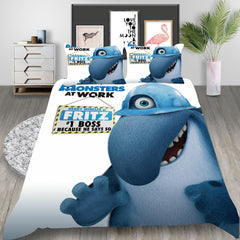 Monsters at Work Cosplay Bedding Set Duvet Cover Pillowcases Halloween Home Decor