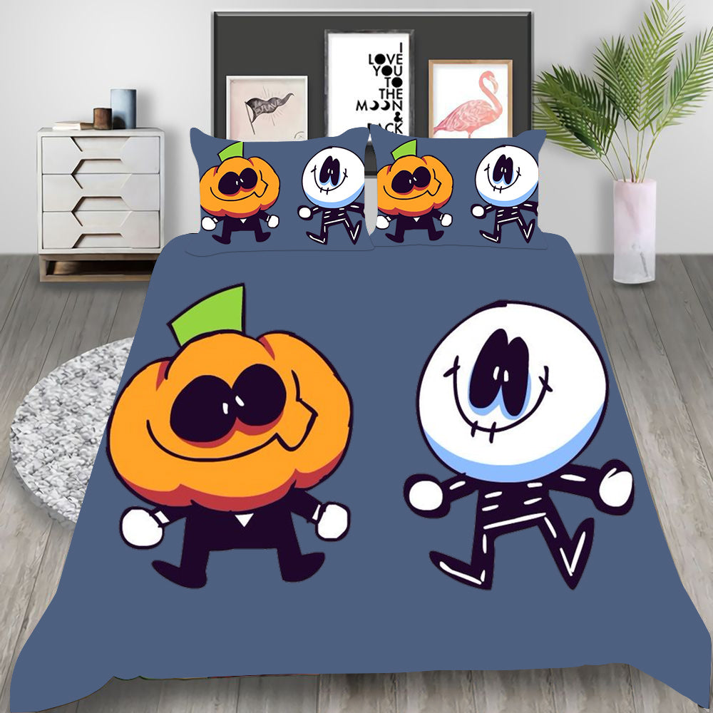 Friday Night Funkin Cosplay Bedding Set Duvet Cover Pillowcases Halloween Home Decor