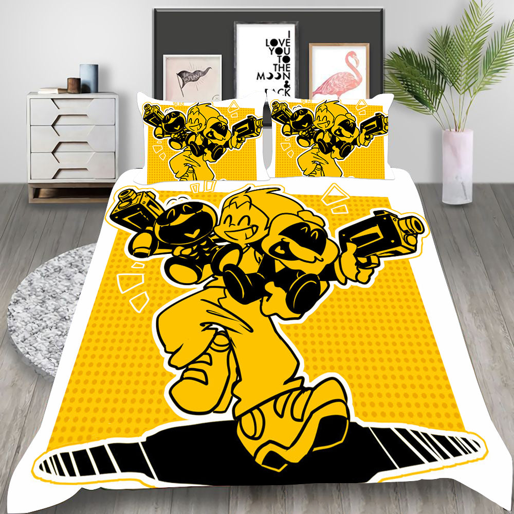Friday Night Funkin Cosplay Bedding Set Duvet Cover Pillowcases Halloween Home Decor