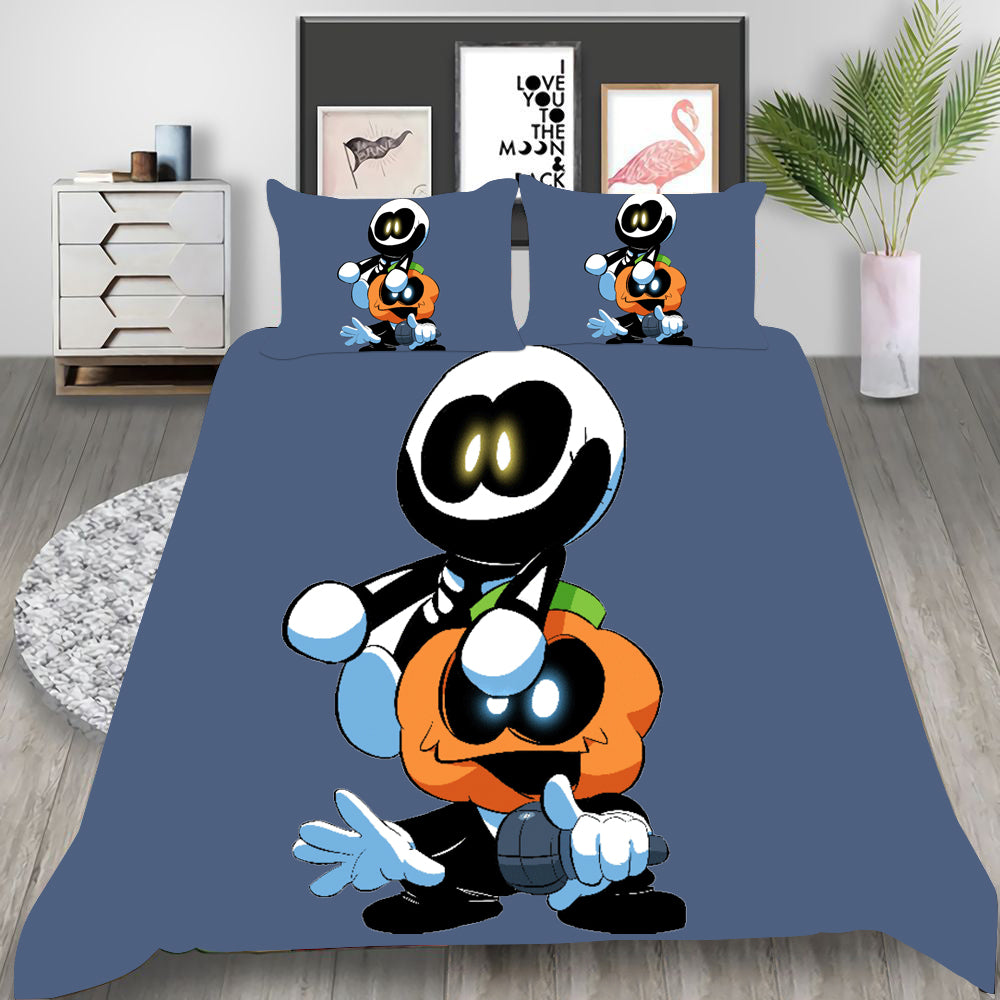 Friday Night Funkin Cosplay Bedding Set Duvet Cover Pillowcases Halloween Home Decor