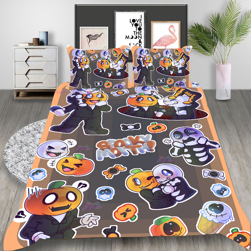 Friday Night Funkin Cosplay Bedding Set Duvet Cover Pillowcases Halloween Home Decor