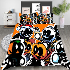 Friday Night Funkin Cosplay Bedding Set Duvet Cover Pillowcases Halloween Home Decor