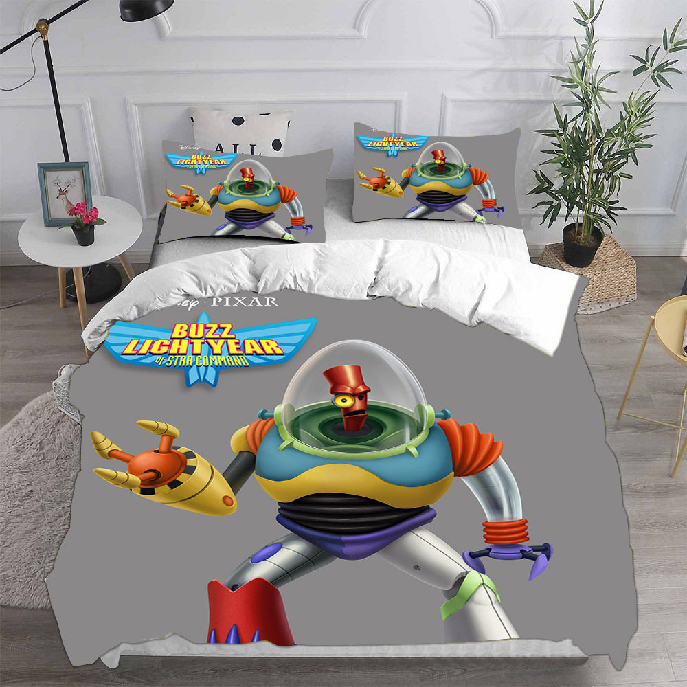 Buzz Lightyear Cosplay Bedding Set Duvet Cover Pillowcases Halloween Home Decor