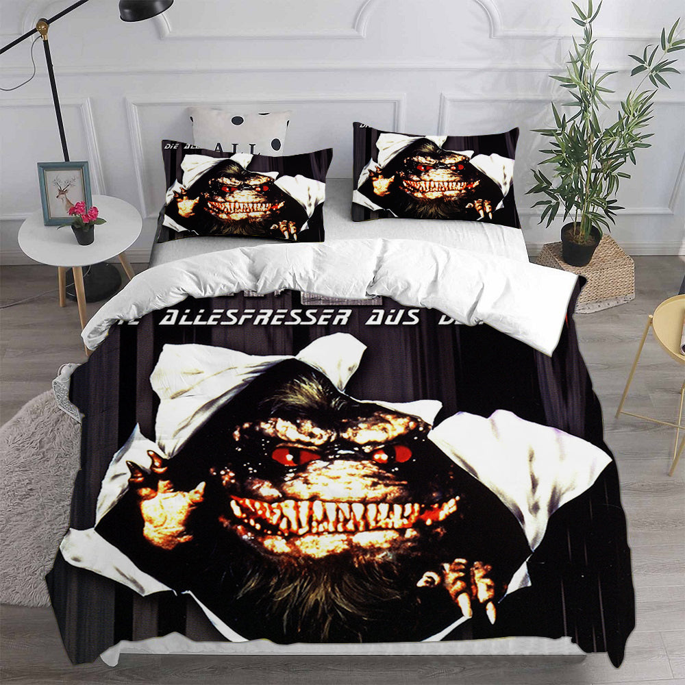Critters Cosplay Bedding Set Duvet Cover Pillowcases Halloween Home Decor