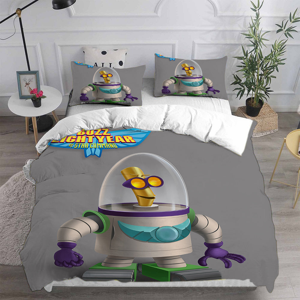 Buzz Lightyear Cosplay Bedding Set Duvet Cover Pillowcases Halloween Home Decor