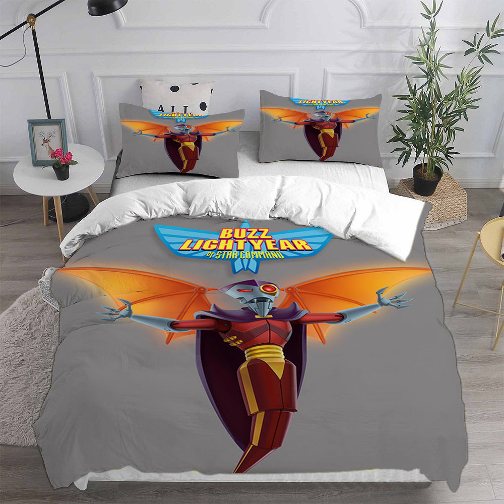 Buzz Lightyear Cosplay Bedding Set Duvet Cover Pillowcases Halloween Home Decor