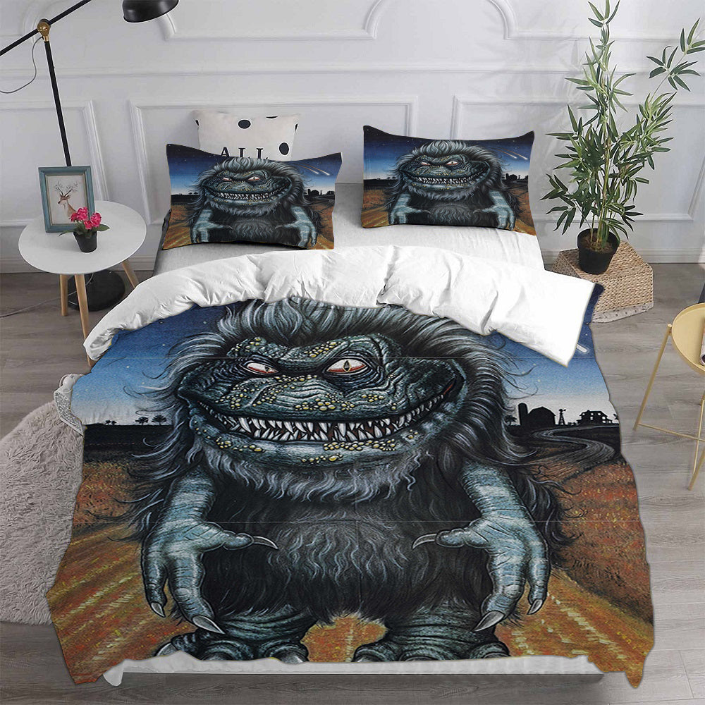 Critters Cosplay Bedding Set Duvet Cover Pillowcases Halloween Home Decor
