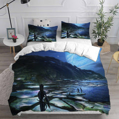 Avatar 2 Cosplay Bedding Set Duvet Cover Pillowcases Halloween Home Decor