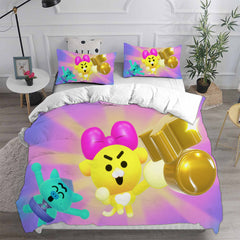 Battle Kitty Cosplay Bedding Set Duvet Cover Pillowcases Halloween Home Decor