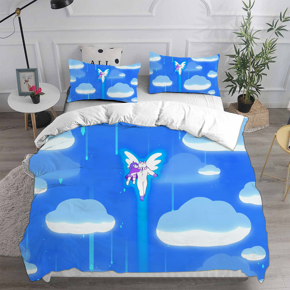 Bee and Puppy Cat Season 1  Cosplay Bedding Set Duvet Cover Pillowcases Halloween Home Decor