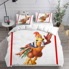 Chicken Run Cosplay Bedding Set Duvet Cover Pillowcases Halloween Home Decor