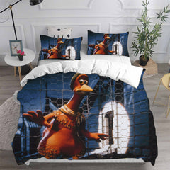 Chicken Run Cosplay Bedding Set Duvet Cover Pillowcases Halloween Home Decor