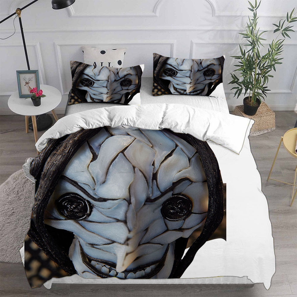 Coraline the Secret Door Cosplay Bedding Set Duvet Cover Pillowcases Halloween Home Decor