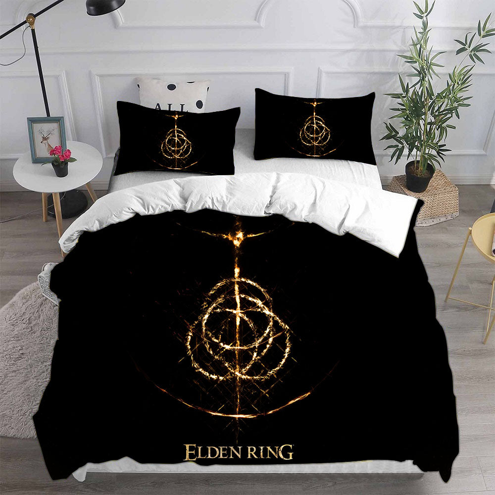 Elden Ring Cosplay Bedding Set Duvet Cover Pillowcases Halloween Home Decor