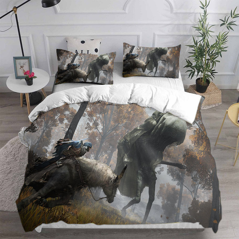 Elden Ring Cosplay Bedding Set Duvet Cover Pillowcases Halloween Home Decor