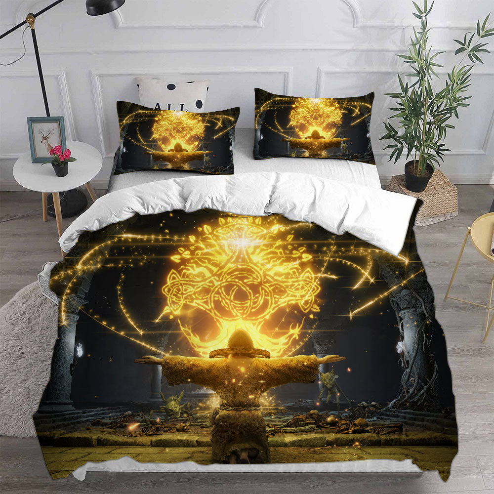 Elden Ring Cosplay Bedding Set Duvet Cover Pillowcases Halloween Home Decor