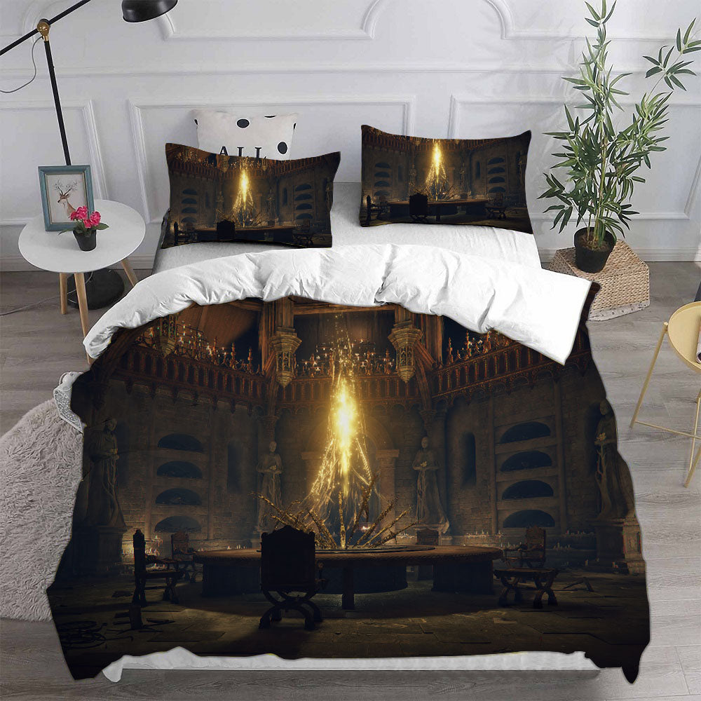 Elden Ring Cosplay Bedding Set Duvet Cover Pillowcases Halloween Home Decor