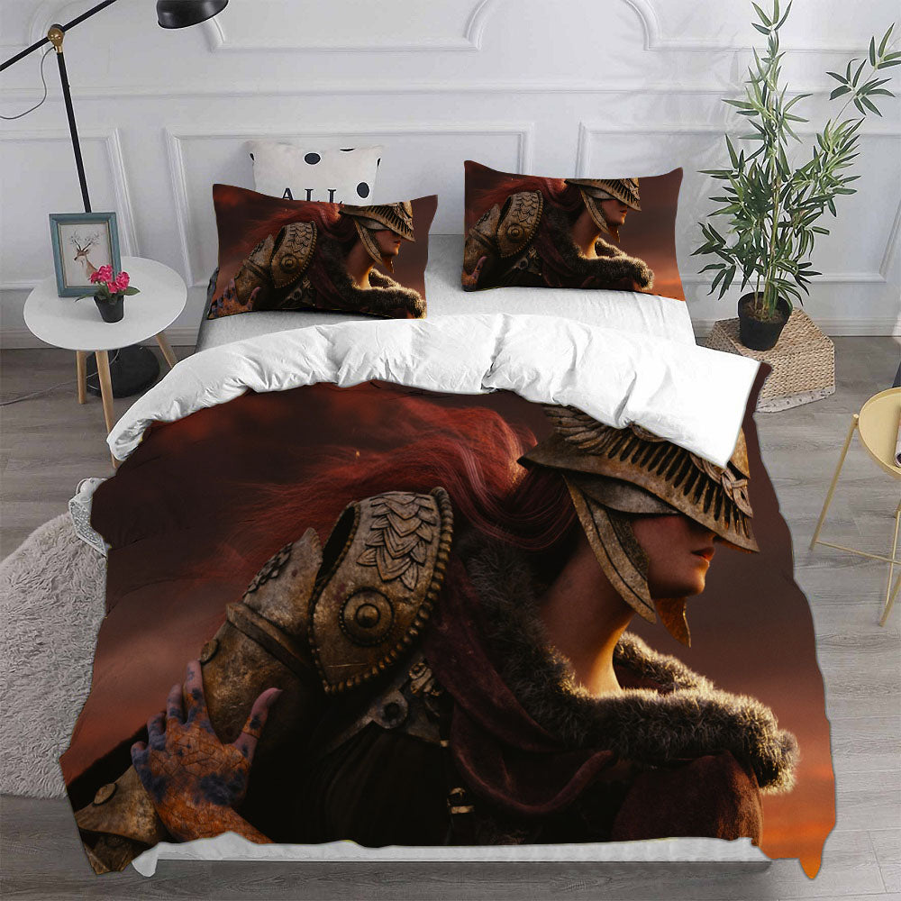 Elden Ring Cosplay Bedding Set Duvet Cover Pillowcases Halloween Home Decor
