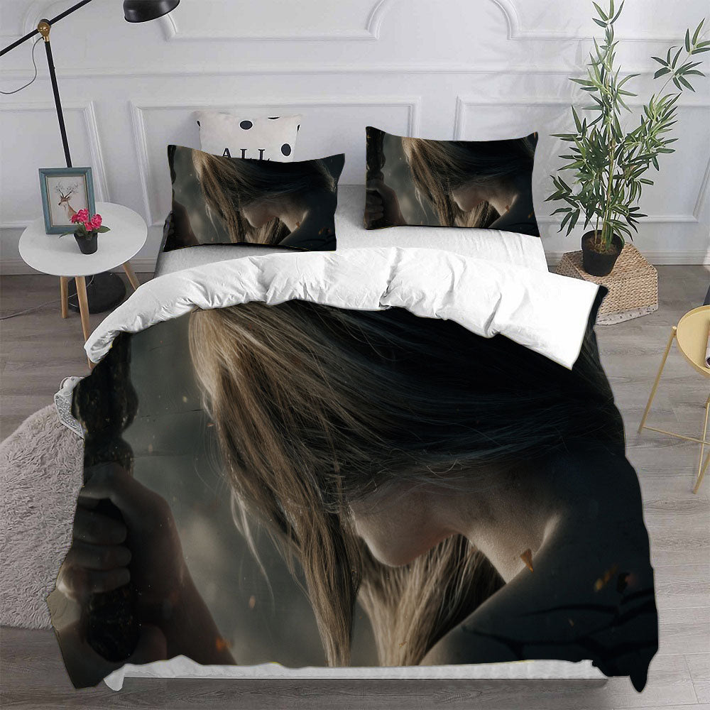Elden Ring Cosplay Bedding Set Duvet Cover Pillowcases Halloween Home Decor