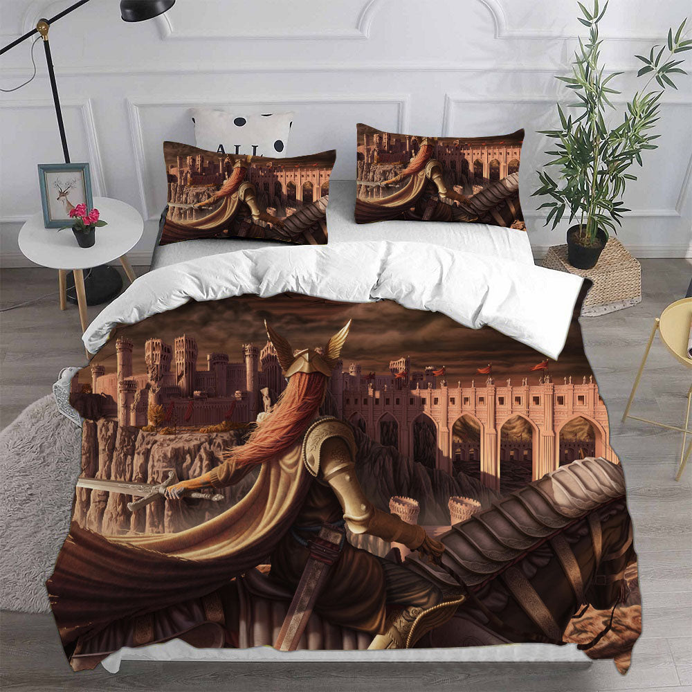 Elden Ring Cosplay Bedding Set Duvet Cover Pillowcases Halloween Home Decor