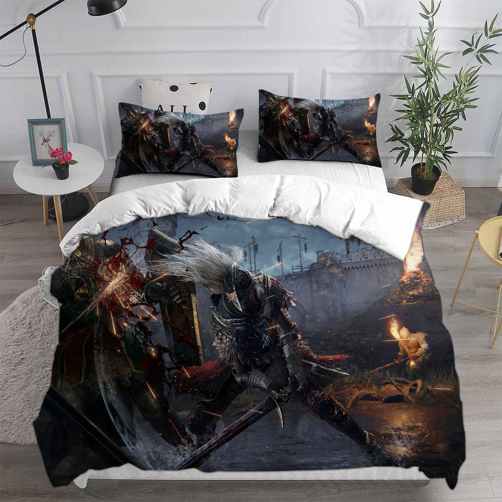 Elden Ring Cosplay Bedding Set Duvet Cover Pillowcases Halloween Home Decor